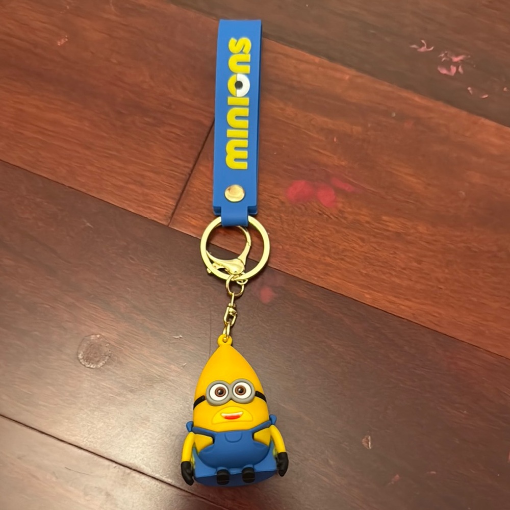 Minions Keychain with Blue Strap